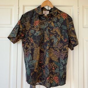 Filson Tropical Leaf Print Short Sleeve Shirt